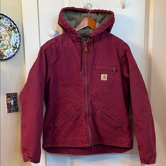 Raspberry Carhartt Sandstone Jacket L - Picture 4 of 12